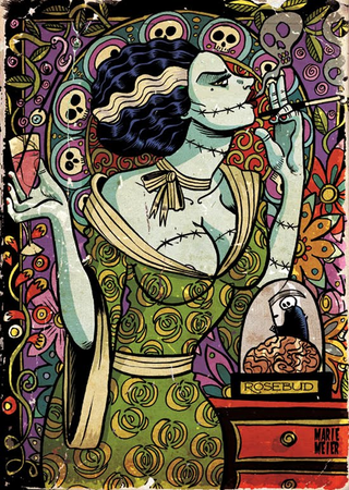 Illustration for article titled The Bride of Frankenstein is ready for her honeymoon after 75 years